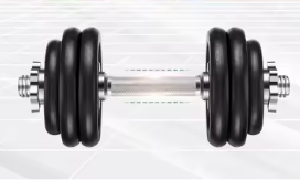 2-in-1 Halterset met Verstelbaar Gewicht – Dumbbells en Halterstang tot 30 kg voor Thuisfitness