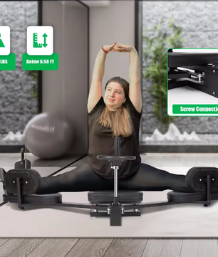 Beenspreider Stretchmachine – 3-Staaf Beenstretcher met Verstelbare Hoek tot 180° voor Flexibiliteitstraining