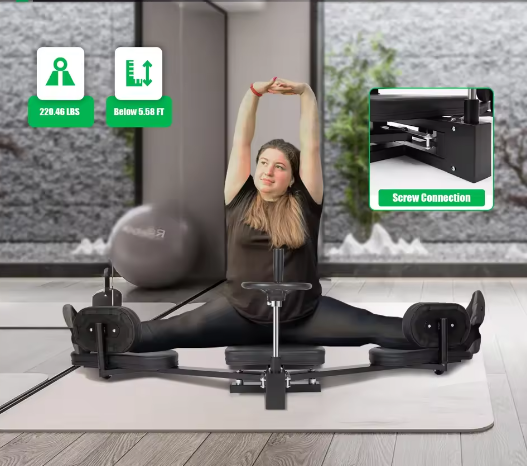 Beenspreider Stretchmachine – 3-Staaf Beenstretcher met Verstelbare Hoek tot 180° voor Flexibiliteitstraining