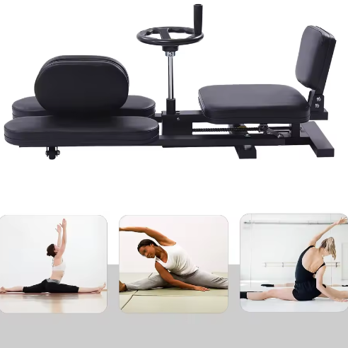 Beenspreider Stretchmachine – 3-Staaf Beenstretcher met Verstelbare Hoek tot 180° voor Flexibiliteitstraining