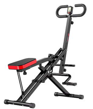 Squat Machine met Weerstandsbanden en LCD Monitor – Opvouwbare Fitness Trainer voor Thuisgebruik