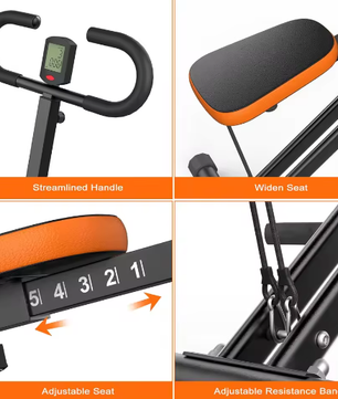 Squat Machine met Weerstandsbanden en LCD Monitor – Opvouwbare Fitness Trainer voor Thuisgebruik