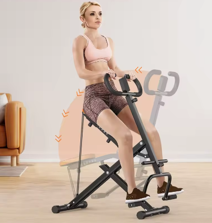 Squat Machine met Weerstandsbanden en LCD Monitor – Opvouwbare Fitness Trainer voor Thuisgebruik