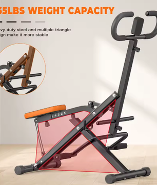 Squat Machine met Weerstandsbanden en LCD Monitor – Opvouwbare Fitness Trainer voor Thuisgebruik