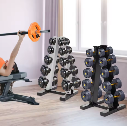 5-Laags A-Frame Halterhouder – Stalen Dumbbell Rek voor Thuisgym en Fitnessruimte
