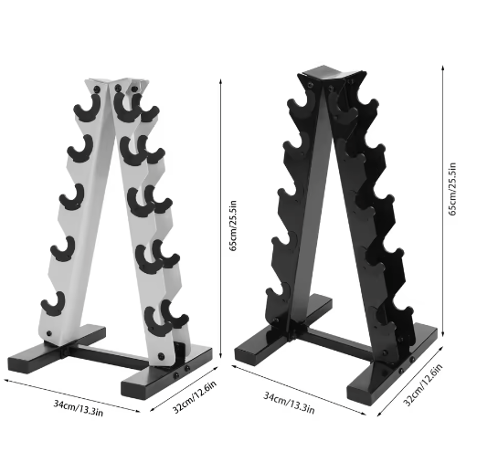 5-Laags A-Frame Halterhouder – Stalen Dumbbell Rek voor Thuisgym en Fitnessruimte