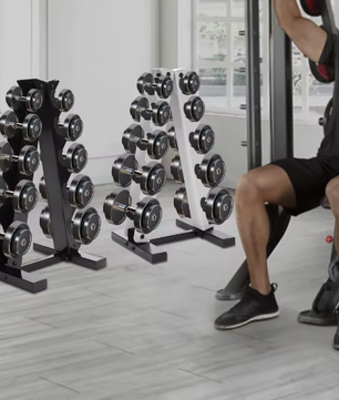 5-Laags A-Frame Halterhouder – Stalen Dumbbell Rek voor Thuisgym en Fitnessruimte