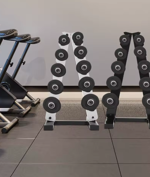 5-Laags A-Frame Halterhouder – Stalen Dumbbell Rek voor Thuisgym en Fitnessruimte