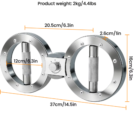 Rotator Griptrainer – Verstelbare Onderarmtrainer met Weerstand voor Hand- en Krachttraining