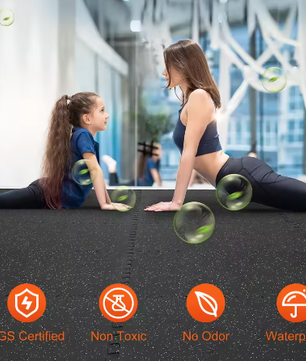 25-Delige Gym Vloermatten Set – EVA Foam en Rubber Interlocking Matten voor Fitness en Bescherming