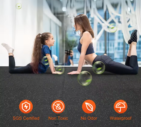 25-Delige Gym Vloermatten Set – EVA Foam en Rubber Interlocking Matten voor Fitness en Bescherming