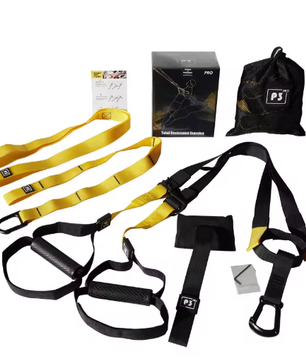 Suspension Trainer met Verstelbare Band – Full Body Fitness Trainingssysteem voor Thuis en Wandmontage
