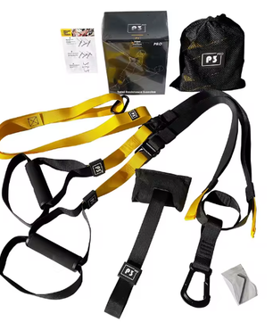 Suspension Trainer met Verstelbare Band – Full Body Fitness Trainingssysteem voor Thuis en Wandmontage