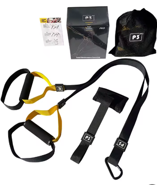 Suspension Trainer met Verstelbare Band – Full Body Fitness Trainingssysteem voor Thuis en Wandmontage