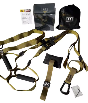 Suspension Trainer met Verstelbare Band – Full Body Fitness Trainingssysteem voor Thuis en Wandmontage