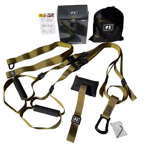 Suspension Trainer met Verstelbare Band – Full Body Fitness Trainingssysteem voor Thuis en Wandmontage