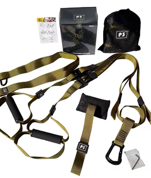 Suspension Trainer met Verstelbare Band – Full Body Fitness Trainingssysteem voor Thuis en Wandmontage