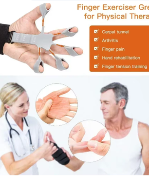 Handgreepversterker Vingertrainer – Grip Trainer met 6 Weerstandsniveaus voor Kracht en Revalidatie