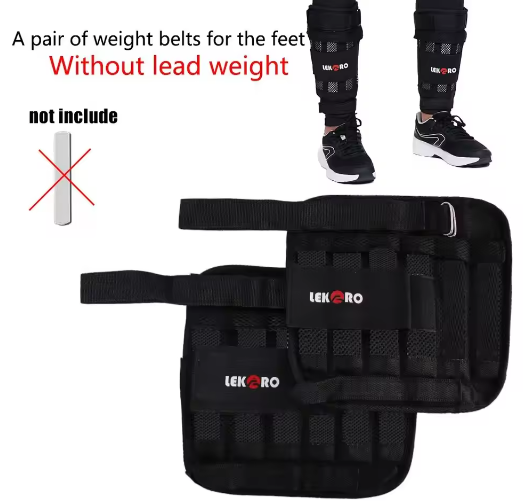 Verstelbaar Gewichtsvest Set – Lege Trainingsvest met Arm- en Enkelgewichten voor Fitness en Hardlopen