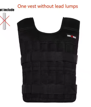 Verstelbaar Gewichtsvest Set – Lege Trainingsvest met Arm- en Enkelgewichten voor Fitness en Hardlopen