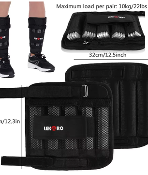 Verstelbaar Gewichtsvest Set – Lege Trainingsvest met Arm- en Enkelgewichten voor Fitness en Hardlopen