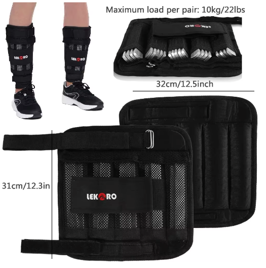 Verstelbaar Gewichtsvest Set – Lege Trainingsvest met Arm- en Enkelgewichten voor Fitness en Hardlopen