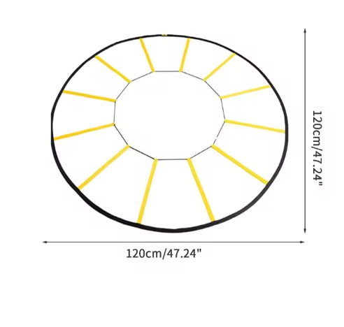 Circulaire Agility Ladder – Multifunctionele Trainingsladder voor Snelheid, Coördinatie en Voetwerk