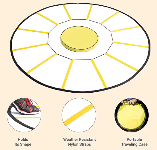 Circulaire Agility Ladder – Multifunctionele Trainingsladder voor Snelheid, Coördinatie en Voetwerk