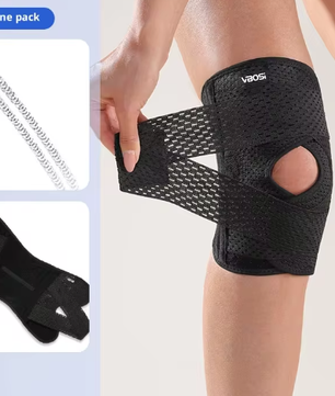 Kniebrace met Compressie en Zijdelingse Stabilisatie – Ademende Ondersteuning voor Knie en Herstel