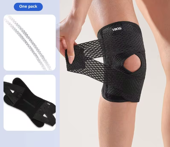 Kniebrace met Compressie en Zijdelingse Stabilisatie – Ademende Ondersteuning voor Knie en Herstel