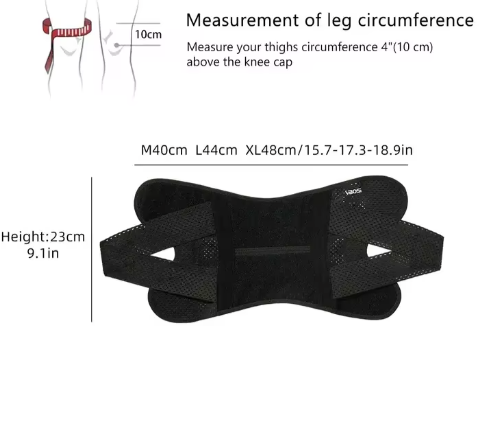 Kniebrace met Compressie en Zijdelingse Stabilisatie – Ademende Ondersteuning voor Knie en Herstel