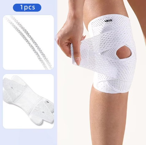 Kniebrace met Compressie en Zijdelingse Stabilisatie – Ademende Ondersteuning voor Knie en Herstel