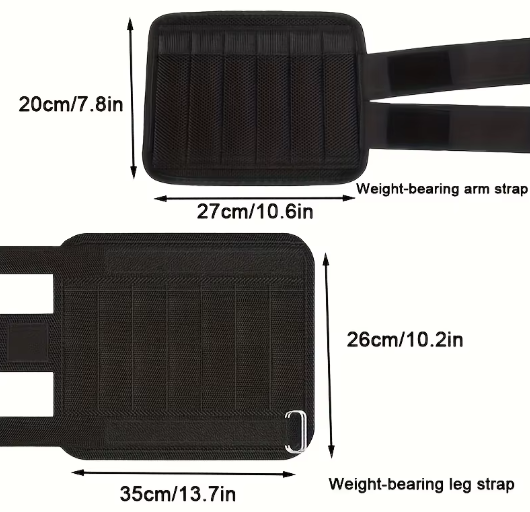 Verstelbare Gewicht Zandzakken Set – Enkel- en Armgewichten voor Krachttraining en Hardlopen (4 Stuks)