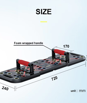 Elektronisch Push-up Board met Teller – Multifunctionele Fitnessplaat voor Borst-, Arm- en Core Training