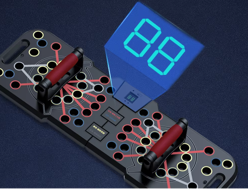 Elektronisch Push-up Board met Teller – Multifunctionele Fitnessplaat voor Borst-, Arm- en Core Training