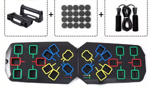 Opvouwbaar Push-up Board Set – Multifunctionele Fitnessplaat met Handgrepen voor Full Body Training