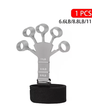 Handgreepversterker Vingertrainer – 6 Weerstandsniveaus, Siliconen Griptrainer voor Hand- en Vingerkracht