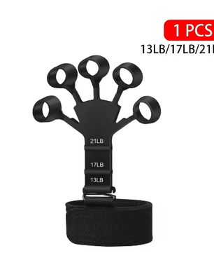 Handgreepversterker Vingertrainer – 6 Weerstandsniveaus, Siliconen Griptrainer voor Hand- en Vingerkracht