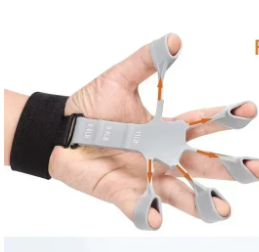 Handgreepversterker Vingertrainer – 6 Weerstandsniveaus, Siliconen Griptrainer voor Hand- en Vingerkracht