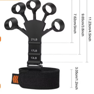 Handgreepversterker Vingertrainer – 6 Weerstandsniveaus, Siliconen Griptrainer voor Hand- en Vingerkracht