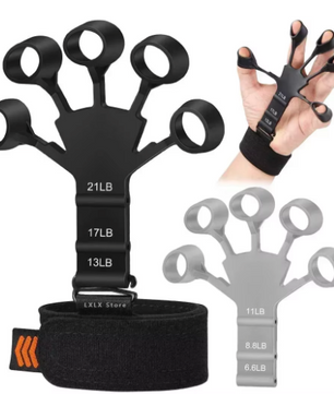 Handgreepversterker Vingertrainer – 6 Weerstandsniveaus, Siliconen Griptrainer voor Hand- en Vingerkracht