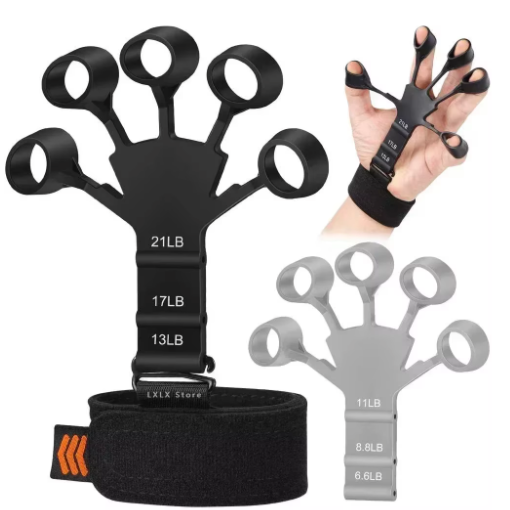 Handgreepversterker Vingertrainer – 6 Weerstandsniveaus, Siliconen Griptrainer voor Hand- en Vingerkracht