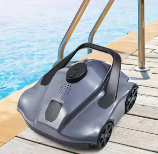 Draadloze Robot Zwembadreiniger – Automatische Zwembadstofzuiger voor Bodemreiniging met Lange Batterijduur