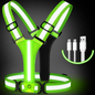 LED Reflecterend Veiligheidsvest – USB Oplaadbaar Lichtvest voor Hardlopen, Fietsen en Wandelen