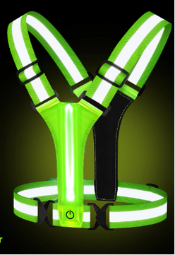LED Reflecterend Veiligheidsvest – USB Oplaadbaar Lichtvest voor Hardlopen, Fietsen en Wandelen