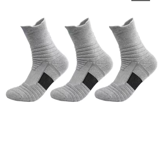Antislip Sportsokken – Ademend Katoen voor Voetbal, Basketbal en Training (EU 39-45)