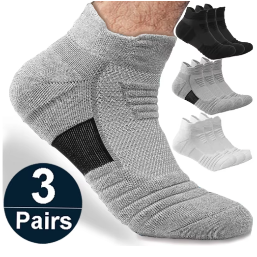 Antislip Sportsokken – Ademend Katoen voor Voetbal, Basketbal en Training (EU 39-45)