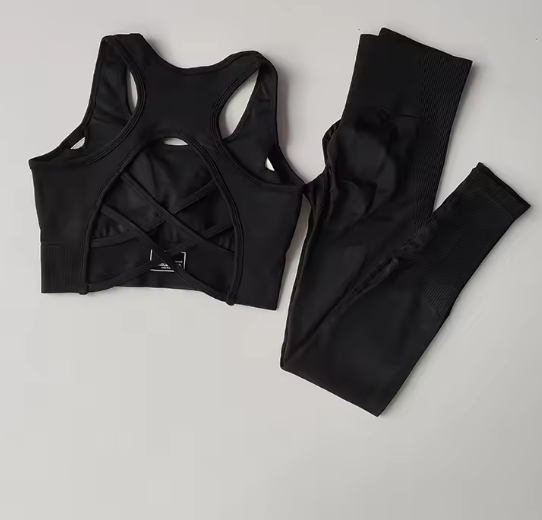 Set van 2 Dames Sportbeha en Fitness Tank Tops – Schokbestendig, Comfortabel en Ademend voor Yoga en Training