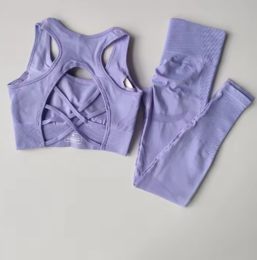 Set van 2 Dames Sportbeha en Fitness Tank Tops – Schokbestendig, Comfortabel en Ademend voor Yoga en Training