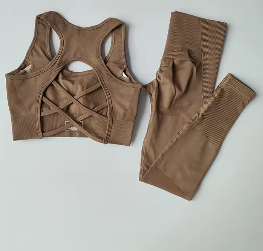 Set van 2 Dames Sportbeha en Fitness Tank Tops – Schokbestendig, Comfortabel en Ademend voor Yoga en Training
